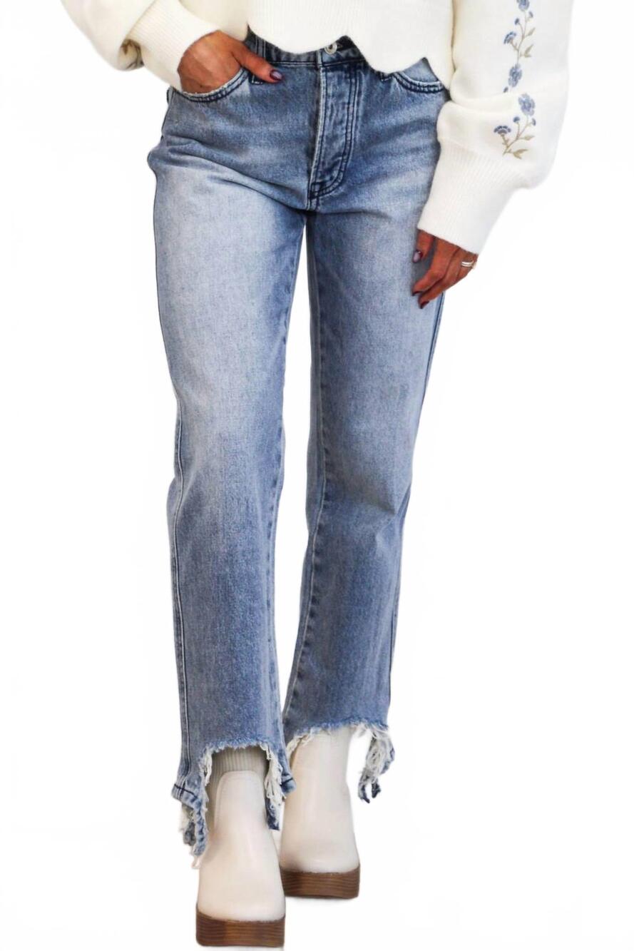 NEW SPECIAL A bristowe high rise dad jeans in medium wash